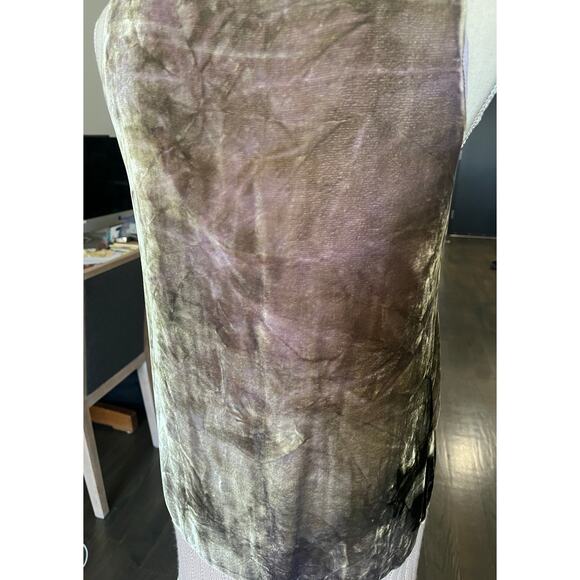 Prada Milano Iridescent knit Dress Ombre Silk Cashmere Velvet Dress Size P Italy - Picture 15 of 16